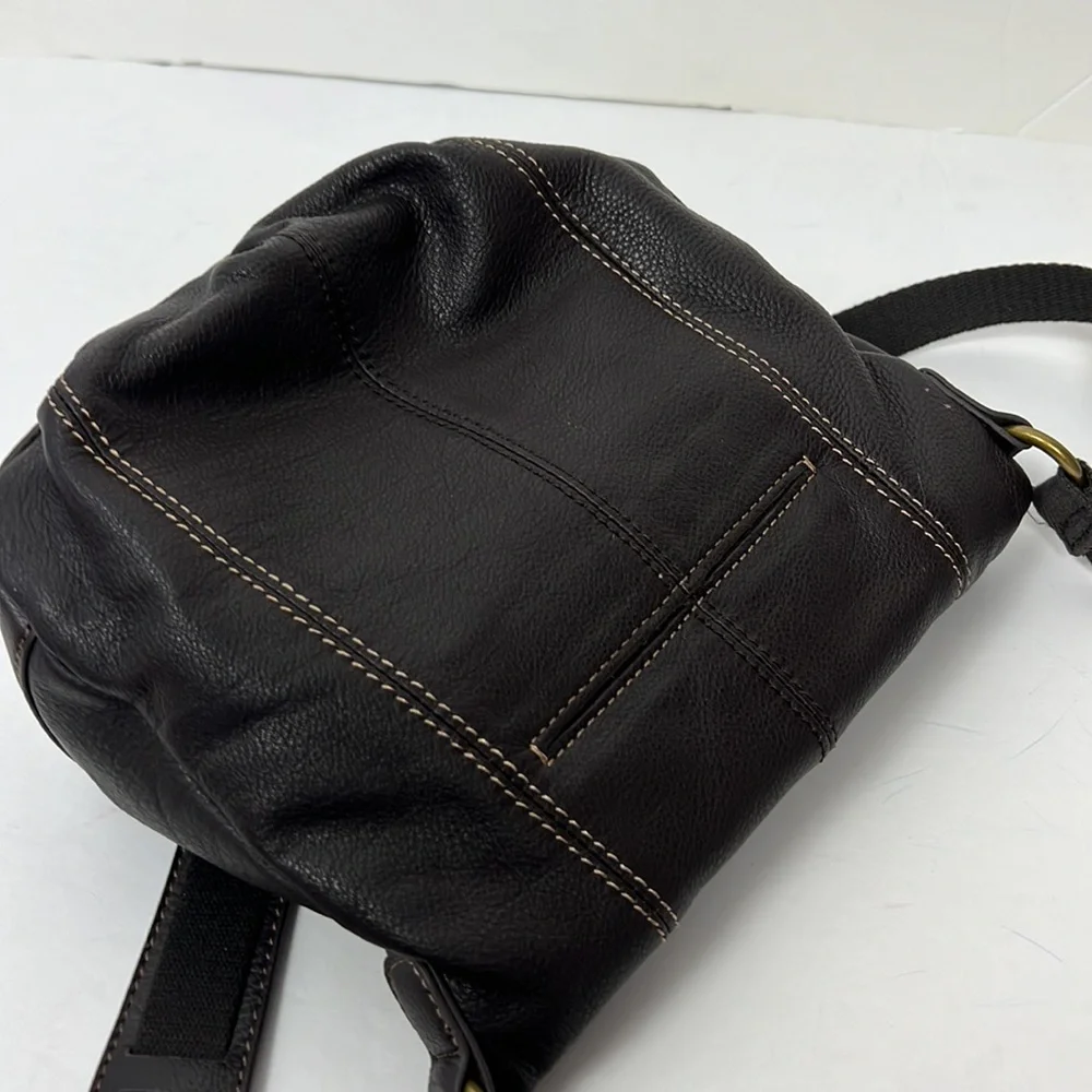 The Sak Leather Crossbody Satchel Boho Bohemian Purse Bag‎ Zip Brown Deena Flap
